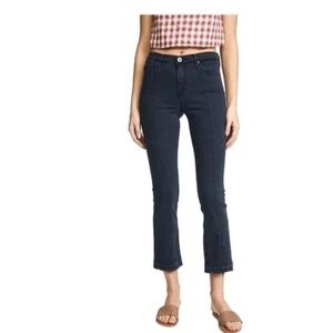 AG Adriano Goldschmied Jodi Crop Jean High-rise Slim Flare Stretch Navy Sz 26